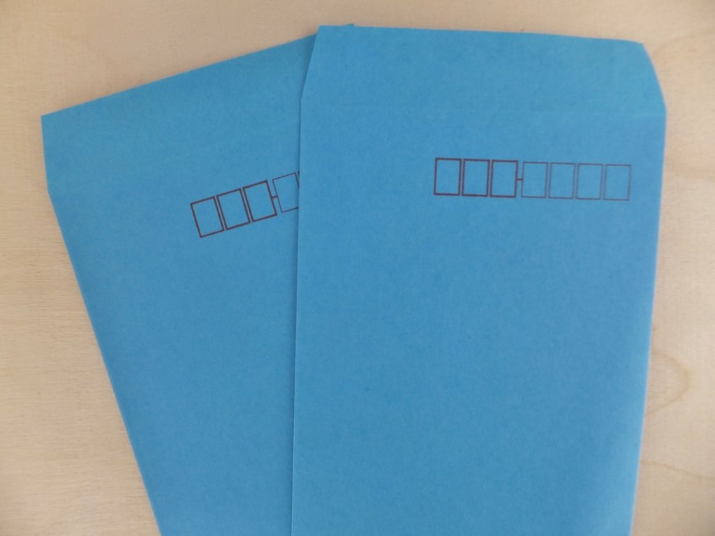 青い封筒